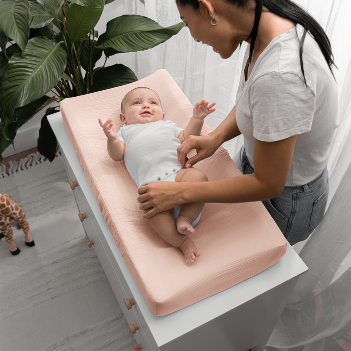 Muslin Fitted Changing Pad Cover by Comfy Cubs Changing Pad Sheets Comfy Cubs