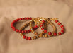 RED DYE BEADS BRACELET