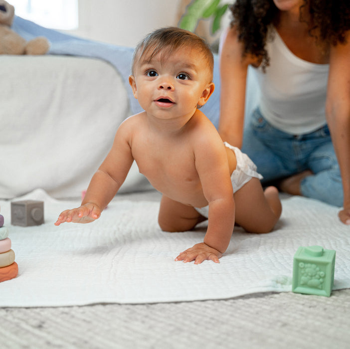Baby Muslin Blanket by Comfy Cubs in White Muslin Comfy Cubs