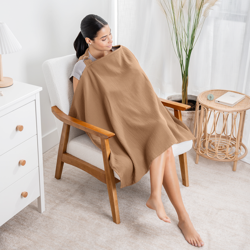 Muslin Nursing Cover by Comfy Cubs - Cedar Nursing Covers Comfy Cubs