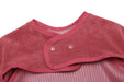 LITTLE PIPERS WATERPROOF SMOCK - RIBBED MAUVE W/ BLACK TERRY BIBS LITTLE PIPERS