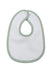 LITTLE PIPERS RIBBED WATERPROOF BIB - SAGE GREEN - INFANT BIBS LITTLE PIPERS