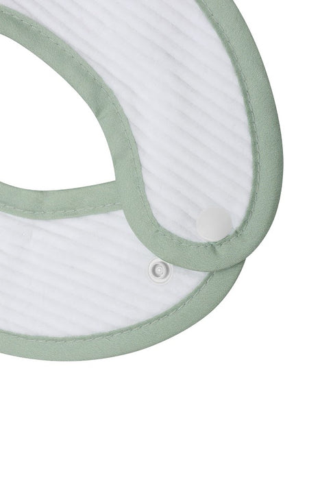 LITTLE PIPERS RIBBED WATERPROOF BIB - SAGE GREEN - INFANT BIBS LITTLE PIPERS