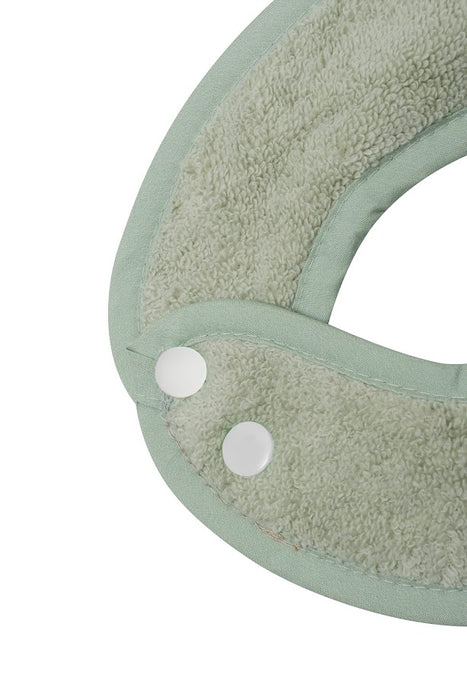 LITTLE PIPERS RIBBED WATERPROOF BIB - SAGE GREEN - INFANT BIBS LITTLE PIPERS