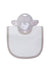 LITTLE PIPERS RIBBED WATERPROOF BIB - TAUPE- INFANT BIBS LITTLE PIPERS