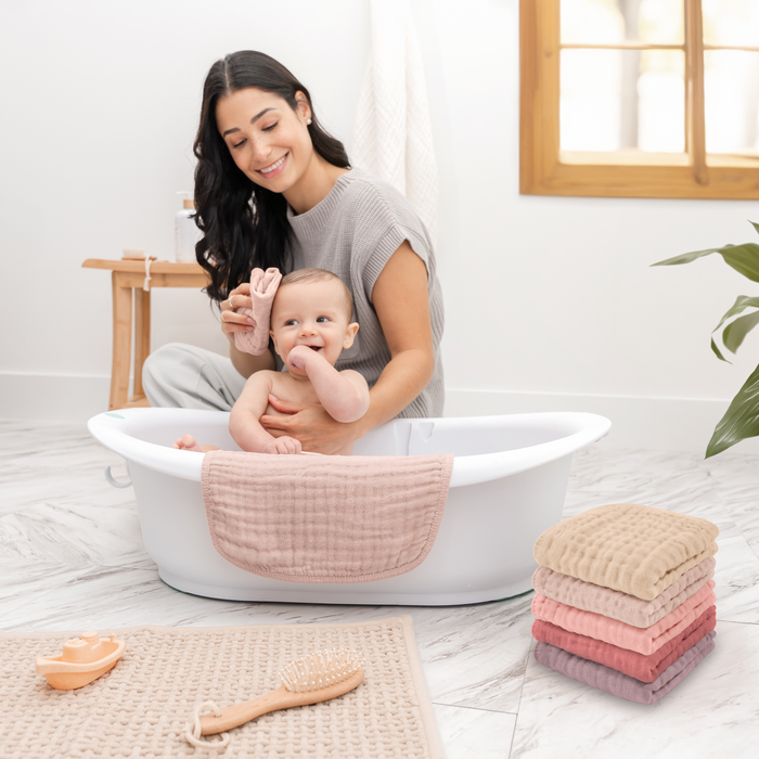 Muslin Washcloths by Comfy Cubs - Multi-Girl Washcloths Comfy Cubs