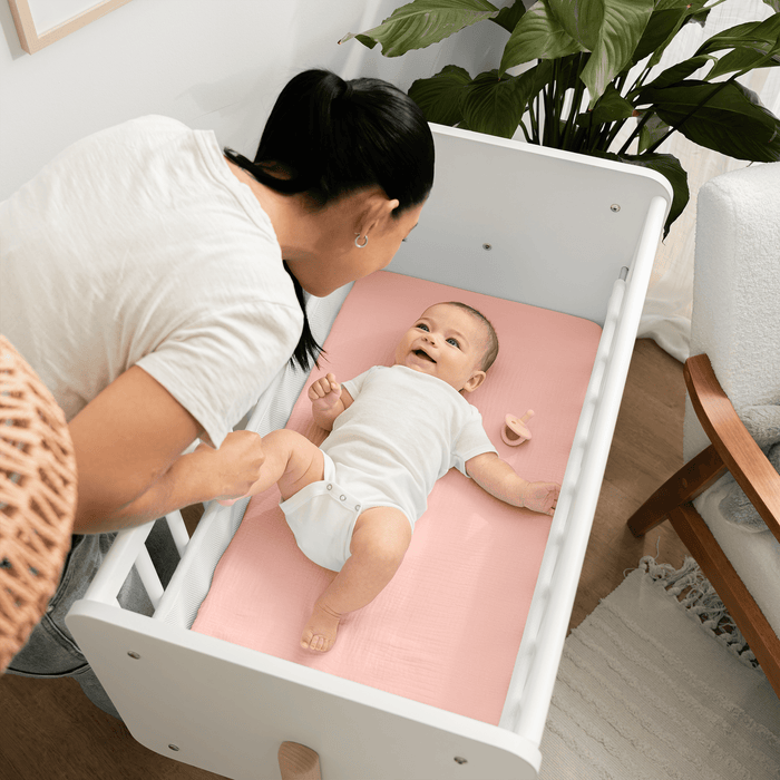 Muslin Fitted Bassinet Crib Sheet by Comfy Cubs Bassinet Sheets Comfy Cubs