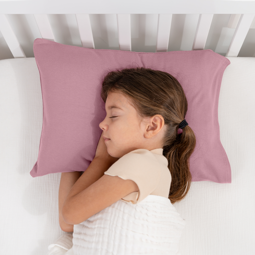Toddler Pillows with Soft Cotton Pillow Case by Comfy Cubs - Mauve Comfy Cubs