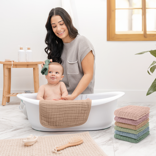 Muslin Washcloths by Comfy Cubs - Multicolor Washcloths Comfy Cubs