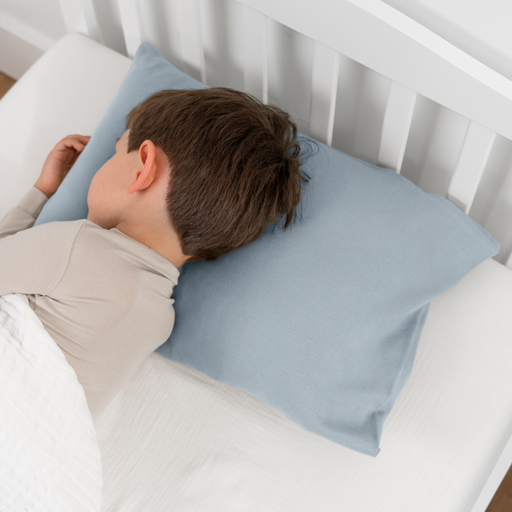 Toddler Pillows with Soft Cotton Pillow Case by Comfy Cubs - Pacific Blue Comfy Cubs