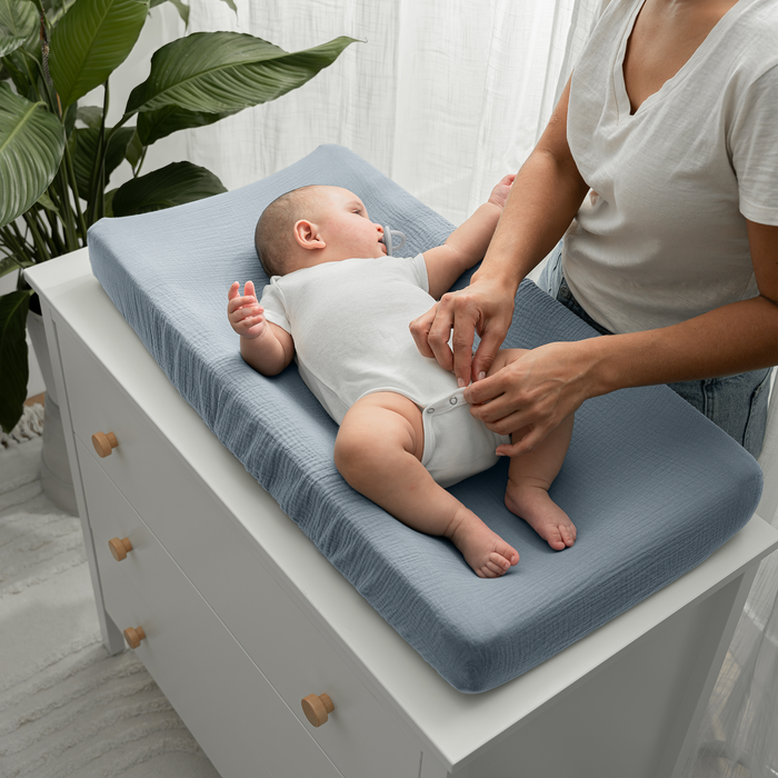 Muslin Fitted Changing Pad Cover by Comfy Cubs Changing Pad Sheets Comfy Cubs