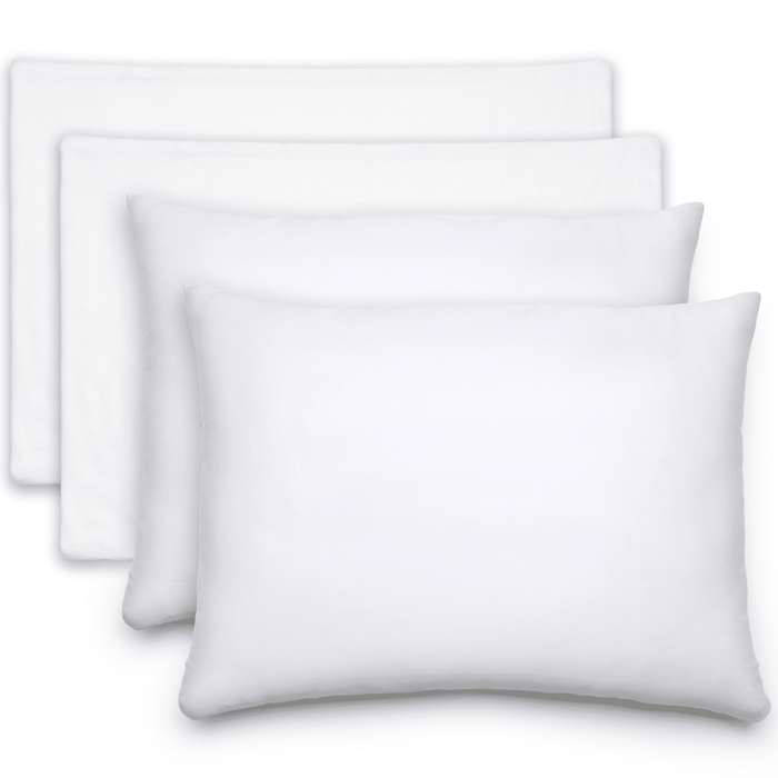 Toddler Pillows with Soft Cotton Pillow Case by Comfy Cubs - White Comfy Cubs