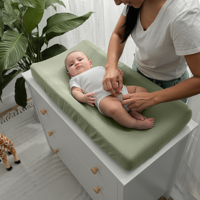 Muslin Fitted Changing Pad Cover by Comfy Cubs Changing Pad Sheets Comfy Cubs