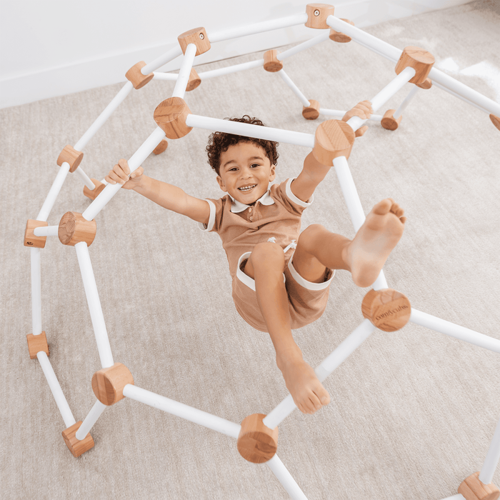 Wooden Climber for Kids by Comfy Cubs (White) Comfy Cubs