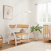 Baby Changing Table by Comfy Cubs - Natural Wood With White Legs Changing Table Comfy Cubs
