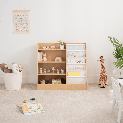 Kids Bookshelf - Wood Book Shelves Comfy Cubs