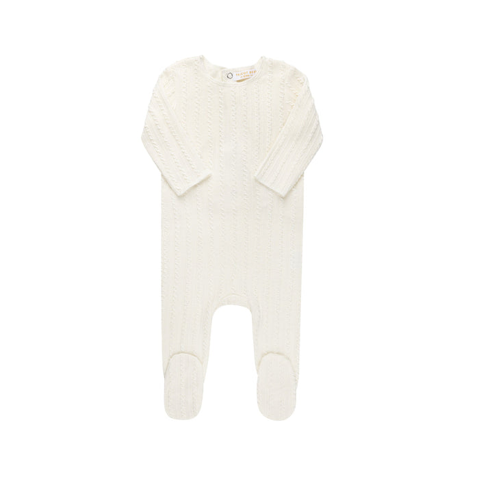 Cable Footie Ivory Baby & Toddler Tricot Bebe