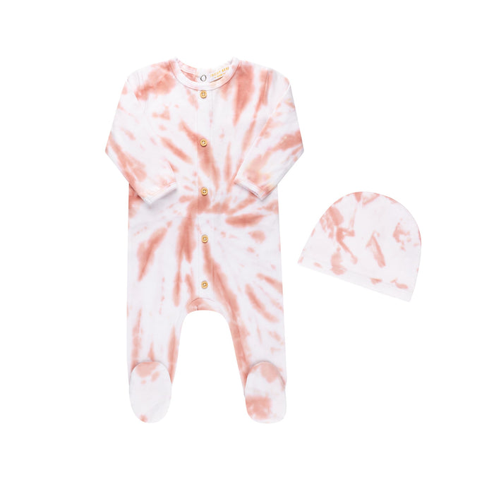Tie Dye Footie & Hat Pink Footie Only Baby & Toddler Tricot Bebe