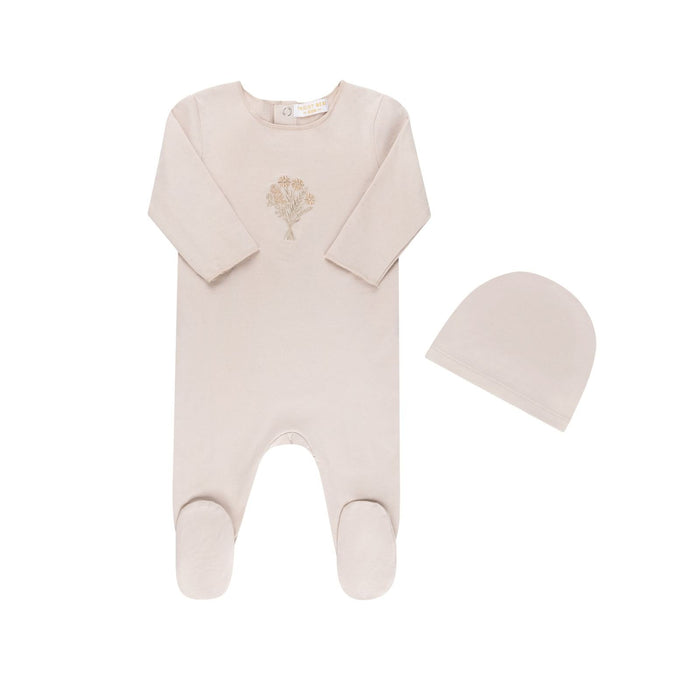 Embroidered Floral Footie & Hat sand Footie Only Baby & Toddler Tricot Bebe