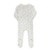 AURORA CLASSICS BABY GIRL FOOTIE BOW PATTERN COLLECTION IVORY LILAC FOOTIE AURORA
