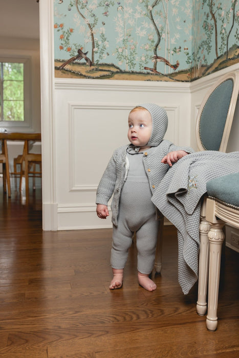 Knit Blanket Embroidered Baby & Toddler Tricot Bebe