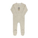 AURORA CLASSICS BABY BOY FOOTIE JERSEY COTTON CHECKED RACE CAR COLLECTION TAN FOOTIE AURORA