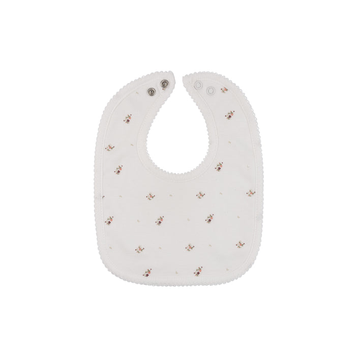 AURORA FLORAL PRINT COLLECTION - BIB . IVORY PINK CLOTHING AURORA