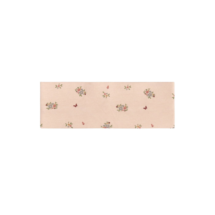 AURORA CLASSICS BABY GIRL SWEATBAND JERSEY COTTON FLORAL PRINT COLLECTION . PINK HEADBAND AURORA