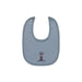 AURORA CLASSICS BABY BOY BIB - COTTON CROSSSTICH LIGHTHOUSE COLLECTION . BLUE BIB AURORA