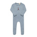 AURORA CLASSICS BABY BOY FOOTIE COTTON CROSSSTICH LIGHTHOUSE COLLECTION BLUE FOOTIE AURORA