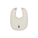 AURORA CLASSICS BABY GIRL BIB - CROSS STITCH TULIP . IVORY PINK BIB AURORA