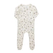 AURORA CLASSICS BABY GIRL FOOTIE JERSEY COTTON FLORAL PRINT COLLECTION IVORY PINK FOOTIE Little Luxury