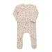 AURORA CLASSICS BABY FOOTIE – FLORAL RIB COLLECTION IVORY PINK FOOTIE AURORA