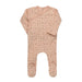 AURORA CLASSICS BABY FOOTIE – FLORAL RIB COLLECTION PINK FOOTIE AURORA
