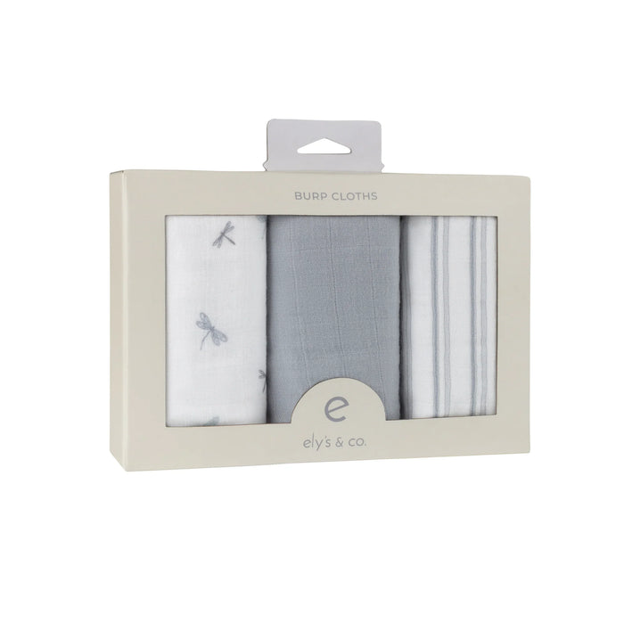 ELY`S & CO. 3 PACK MUSLIN BURP CLOTHS BURP CLOTH ELY`S & CO.