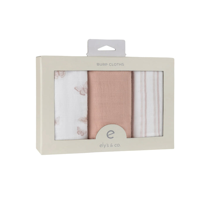 ELY`S & CO. 3 PACK MUSLIN BURP CLOTHS BURP CLOTH ELY`S & CO.