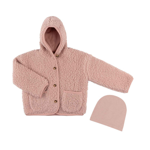 Sherpa Jacket and Hat Pink Tricot Bebe