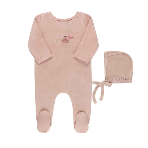 Embroidered Teapot Footie & Hat Tricot Bebe