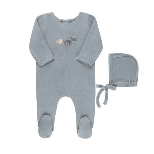 Embroidered Teapot Footie & Hat Tricot Bebe