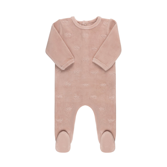 Embroidered Bow Footie & Hat