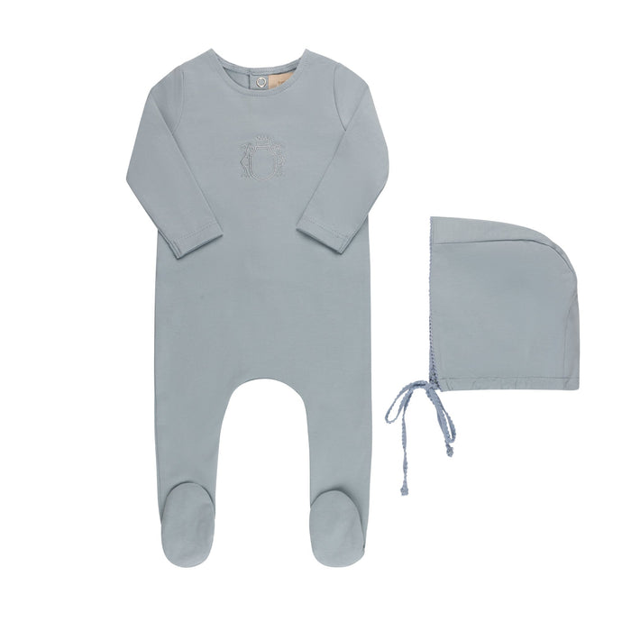 Embroidered Applique Footie & Hat