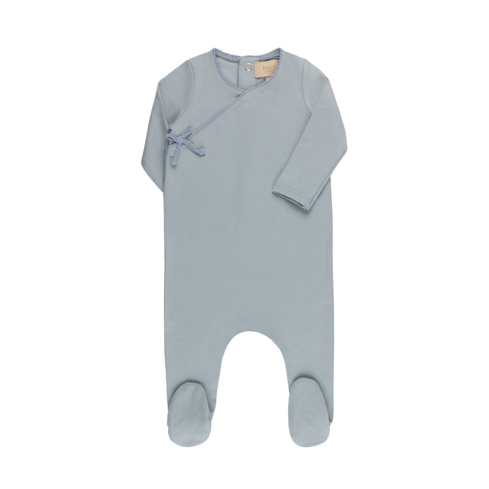 Contrast Color Kimono Footie & Hat