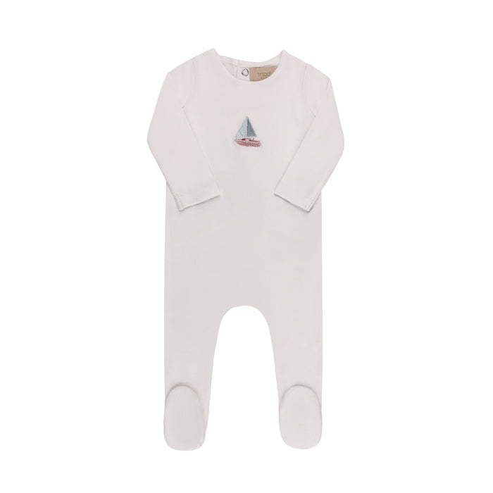 Embroidered Cherries/ Boat Layette Set Tricot Bebe