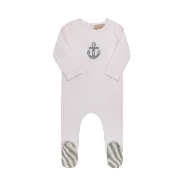Sunglasses/ Anchor striped Layette Set Tricot Bebe