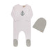 Sunglasses/ Anchor striped Layette Set Anchor Blanket Tricot Bebe