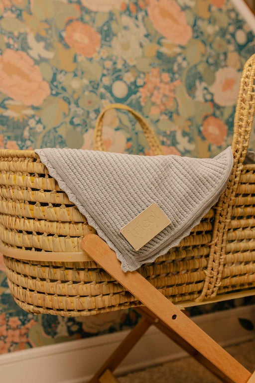Ribbed Knit Blanket Tricot Bebe