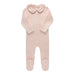 AURORA - EMBROIDERED VELOUR COLLAR COLLECTION - FOOTIE PINK CLOTHING Little Luxury