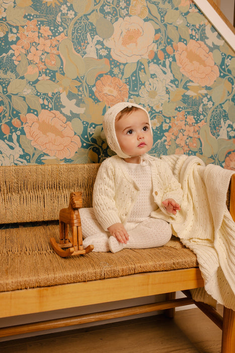 Pointelle Knit Blanket