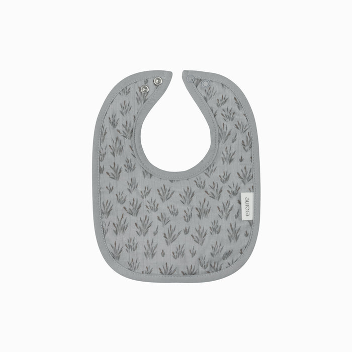 AURORA - MODAL FRENCH TERRY BLOOMS COLLECTION - MUSLIN BIB . BLUE BIBS AURORA