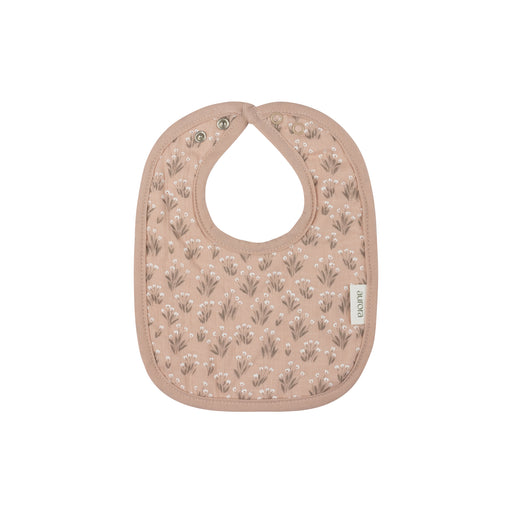 AURORA - MODAL FRENCH TERRY BLOOMS COLLECTION - MUSLIN BIB . MAUVE BIBS AURORA